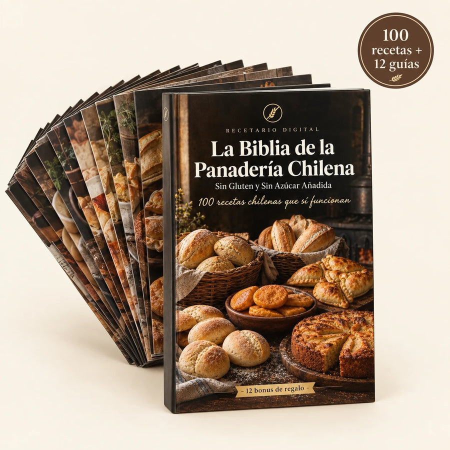 La Biblia de la Panadería Chilena sin gluten con sus 12 guías de regalo